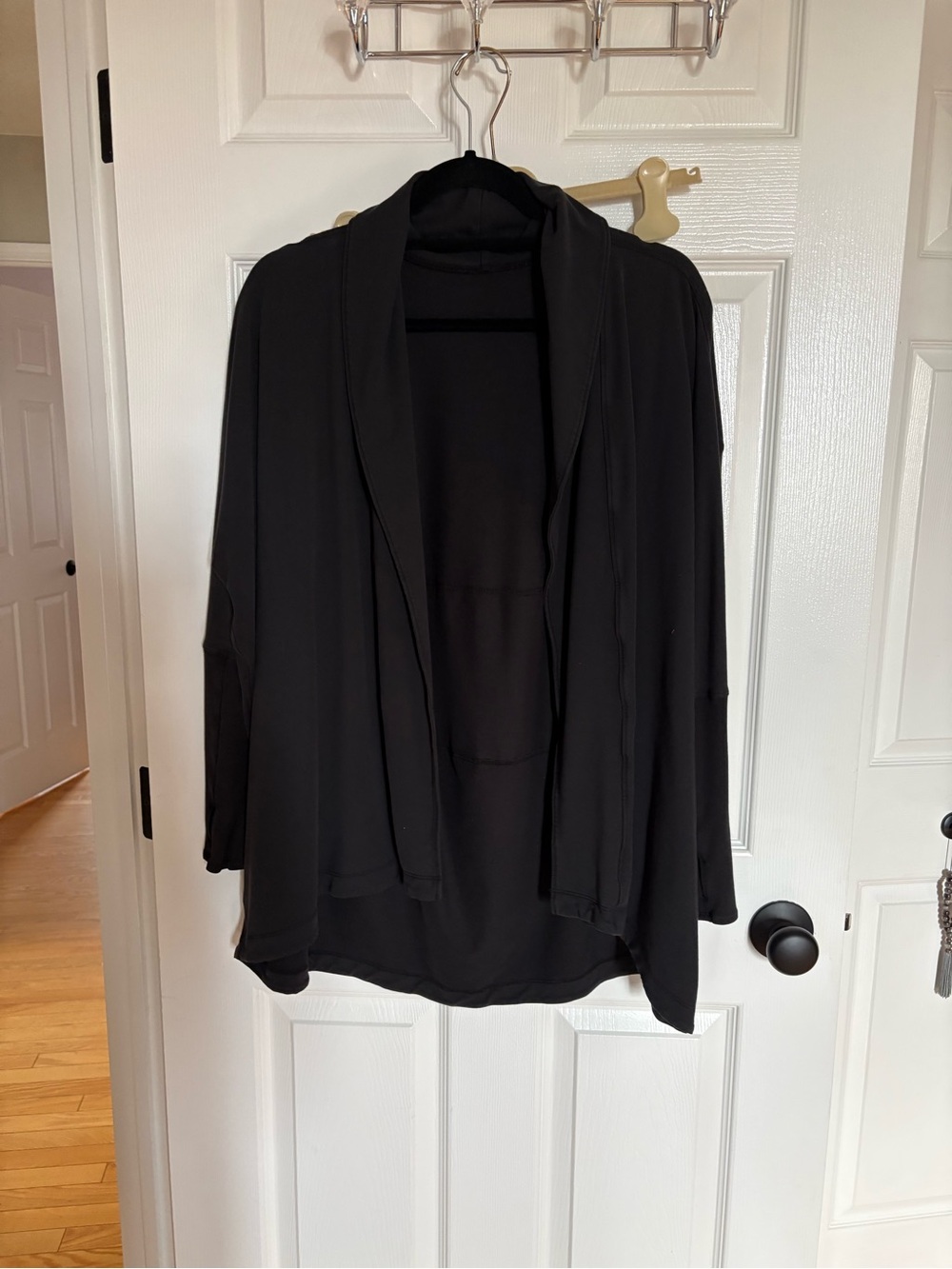 lululemon athletica Black Open-Front Lightweight Cardigan